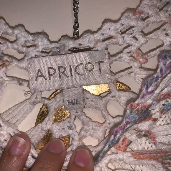 APRICOT | floral boho sheer top - Picture 2 of 4